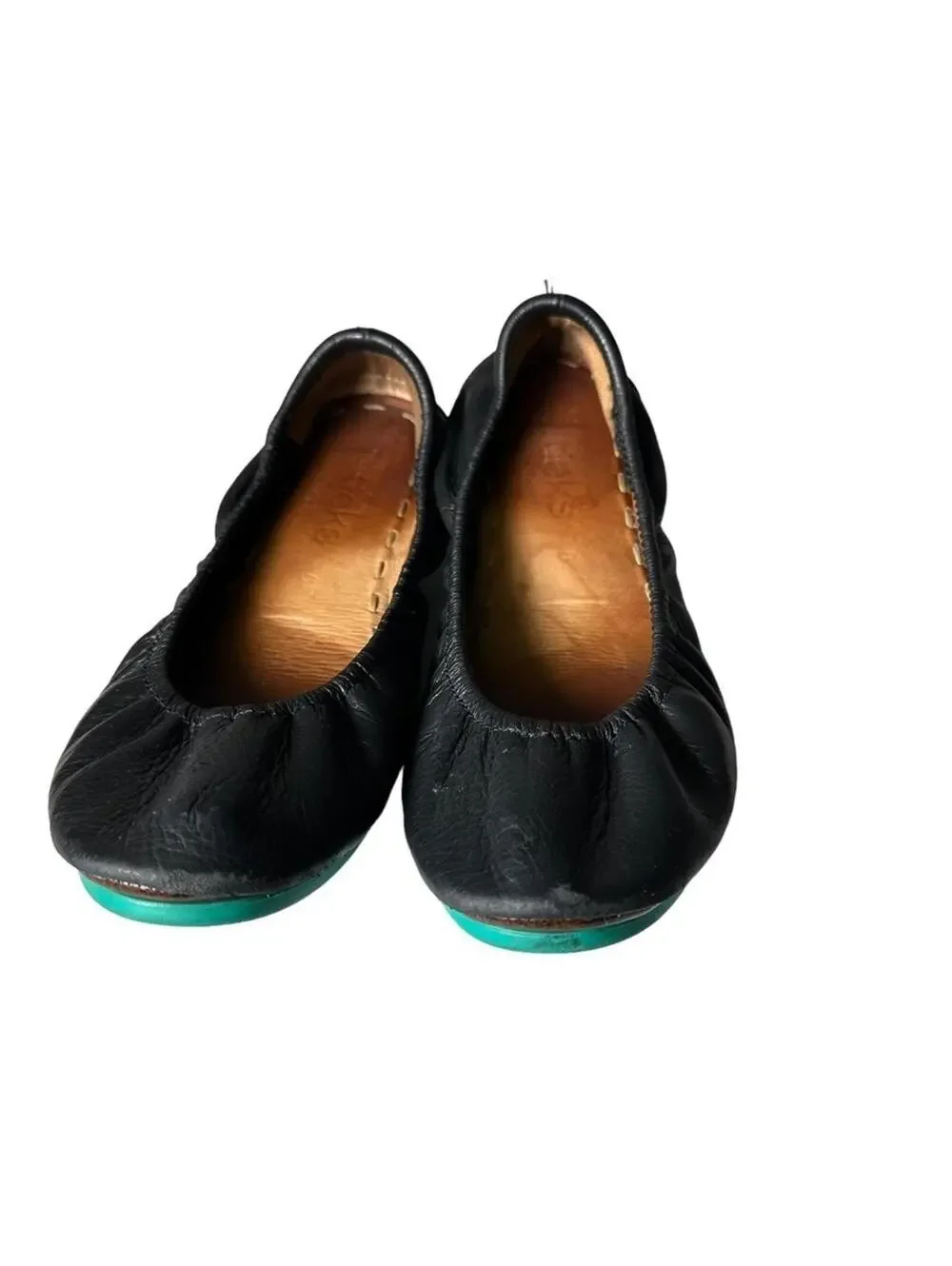 TIEKS by Gavrieli Matte Black Leather Ballet Flats | Women’s Size 8